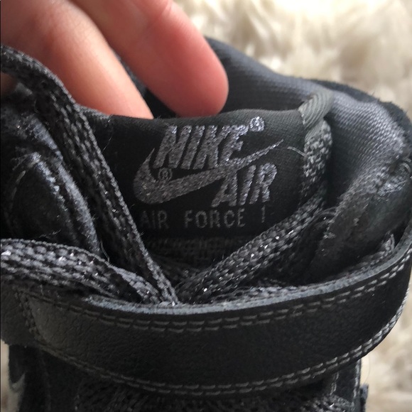 Metallic Navy Air Force Ones - Picture 3 of 3